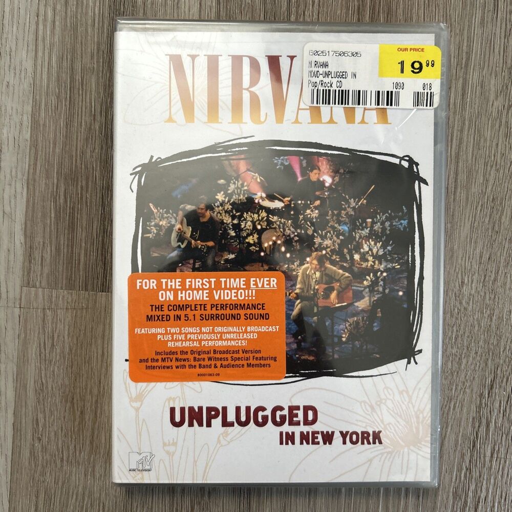 Nirvana MTV Unplugged In New York 2007 DVD 5.1 Surround Sound New Sealed